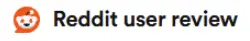 Reddit user review